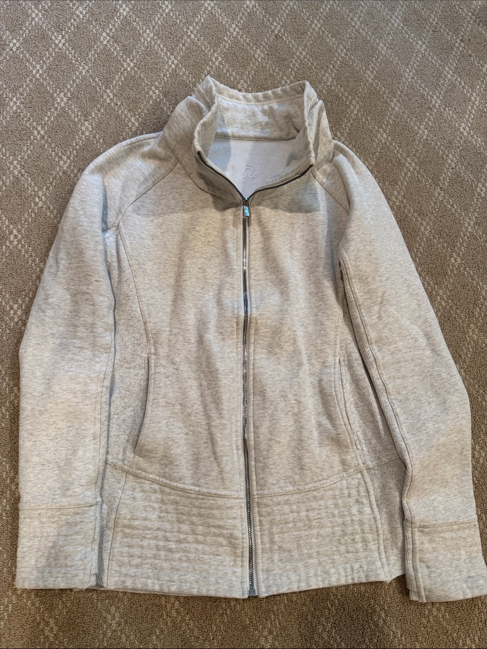 Lululemon  Light Gray Full-Zip Jacket